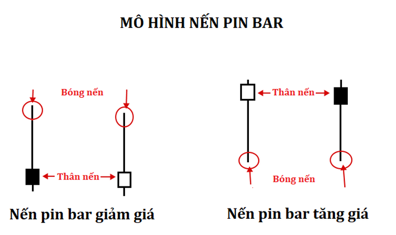 Phân loại mô hình nến Pin bar