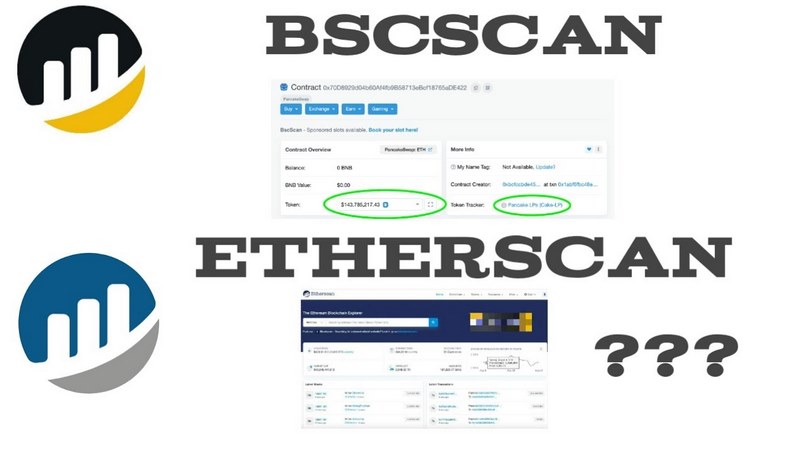 Sự khác nhau giữa BscScan và Etherscan